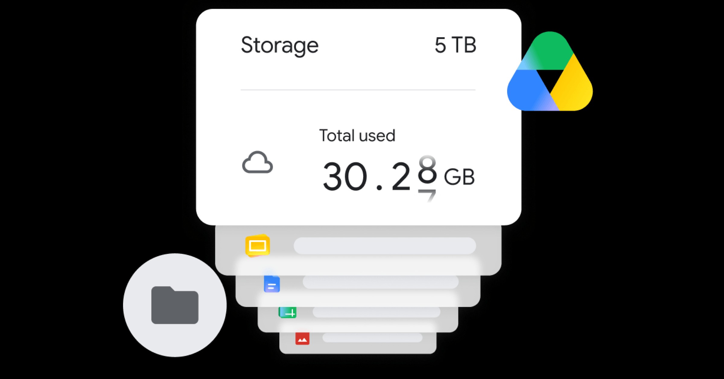 Google Drive displayed on both a laptop and smartphone. This image highlights Google Workspace's cloud storage capabilities, allowing users to store and share files across devices.