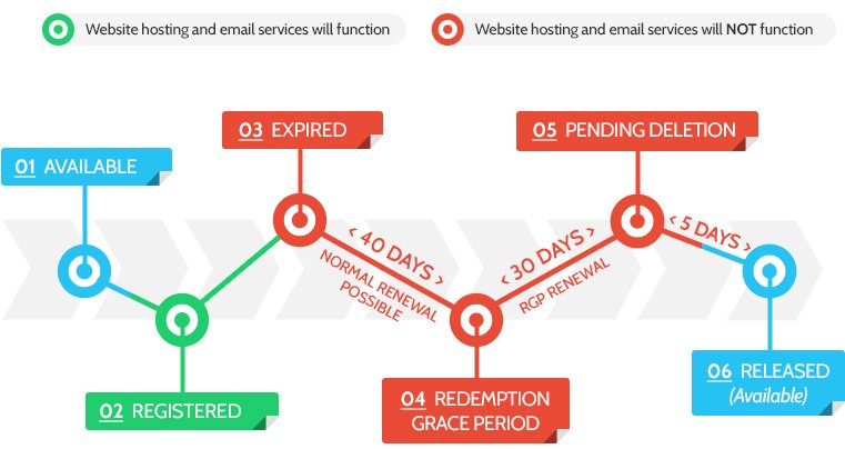 domain name expiry process