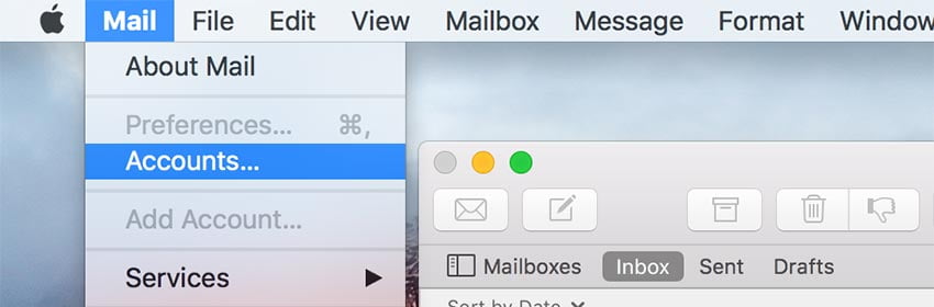 setting up email on mac