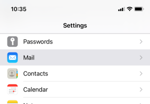 IPhone Mail App Settings