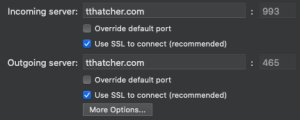Outlook for Mac - SSL/TLS Settings