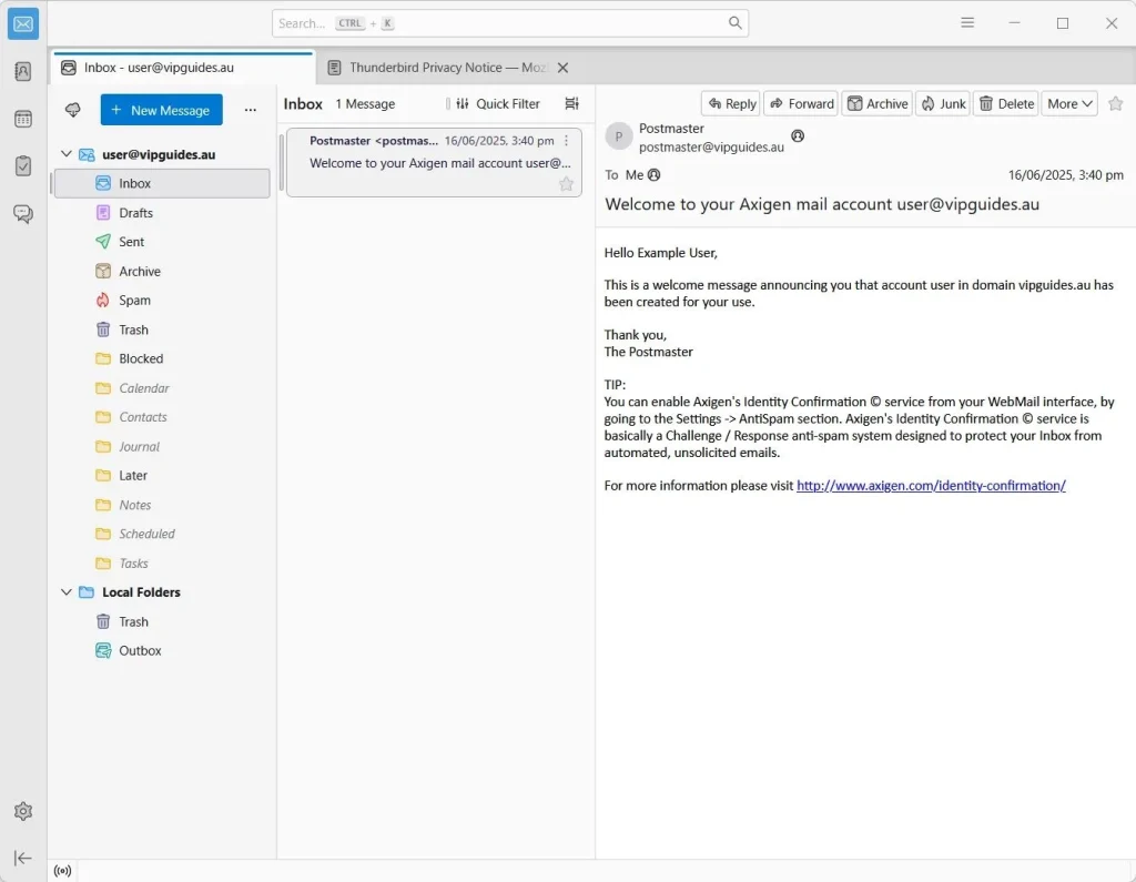 Thunderbird Email Setup 3