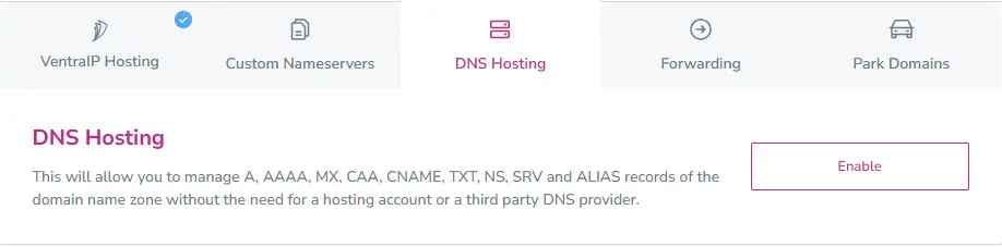 VIPcontrol DNS Hosting