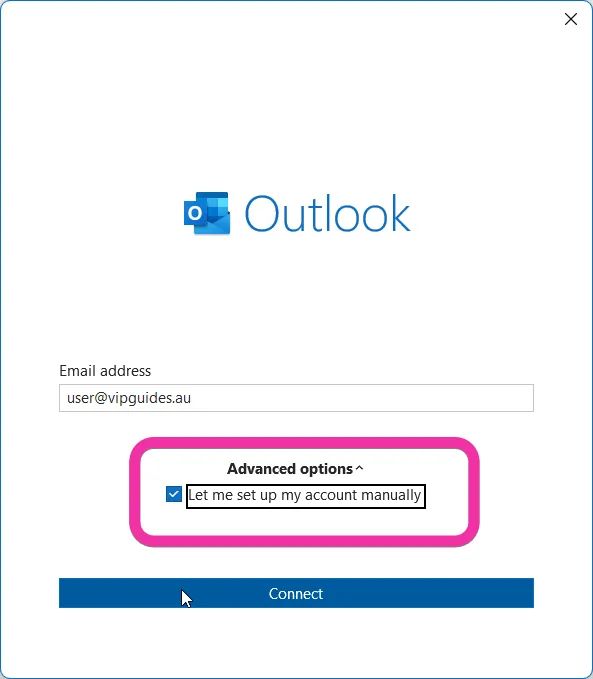 Outlook Enter Email