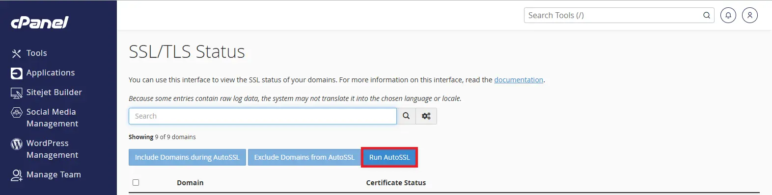 Cpanel Autossl