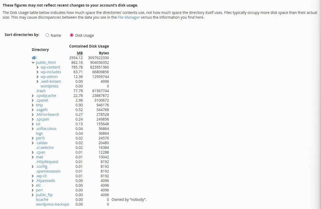 Disk Usage Tree