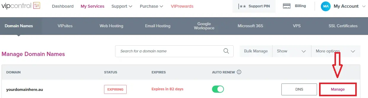 Domain Expiry Vipcontrol1
