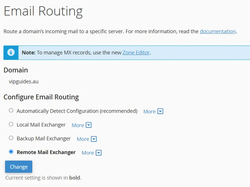Cpanel Email Routing