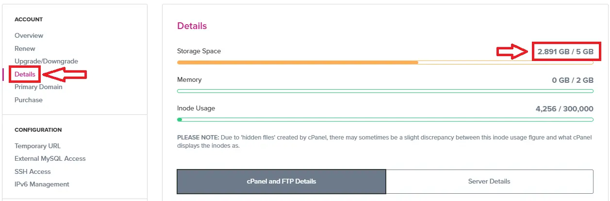 Vipcontrol Disk Usage