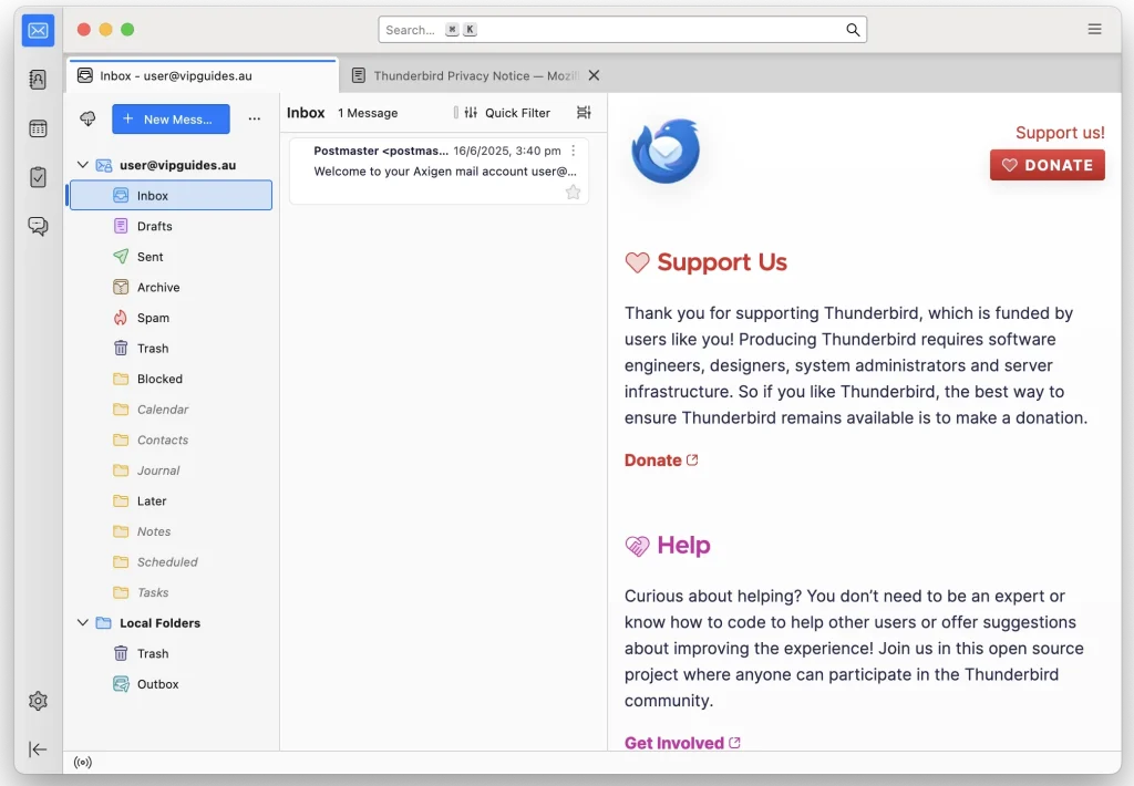 Thunderbird MacOS Email Setup 3