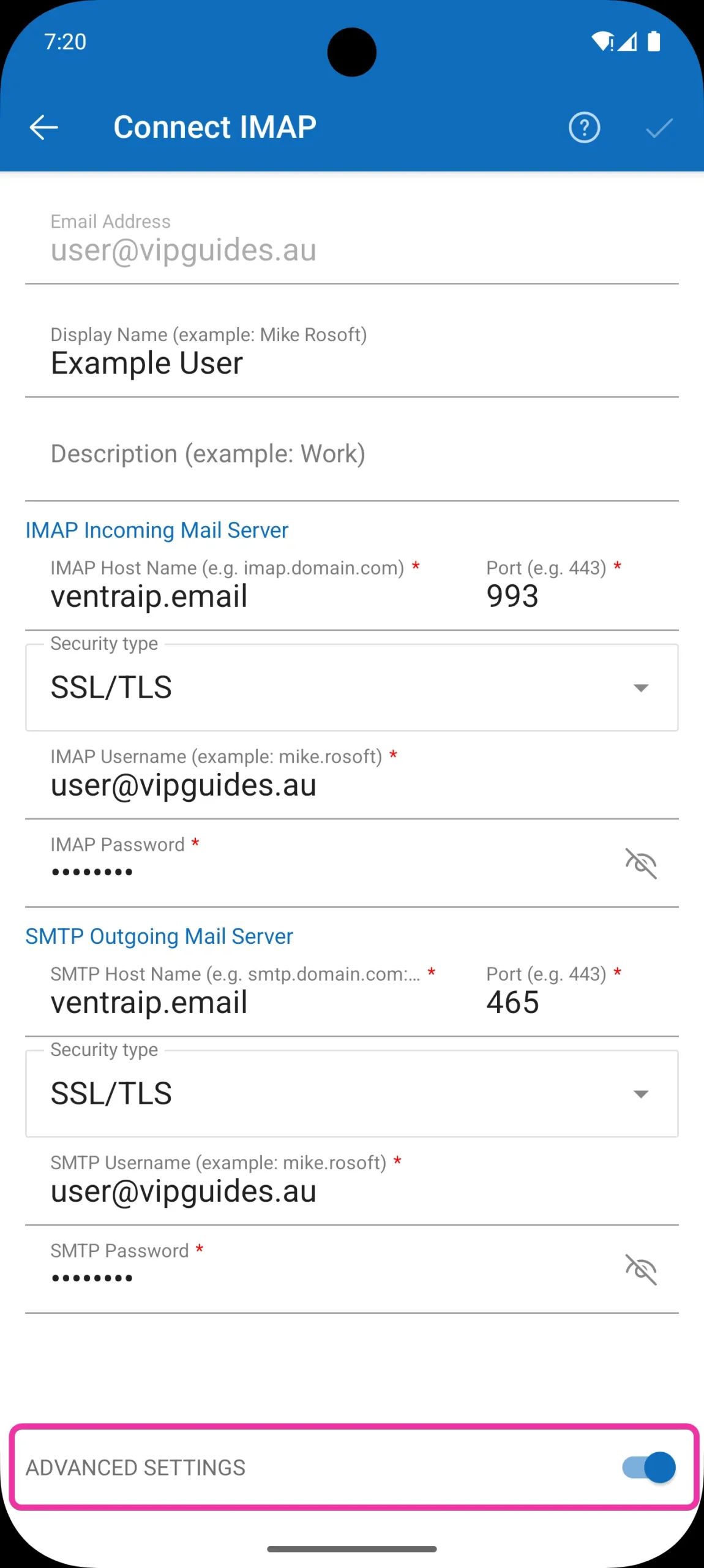 Outlook Android Password Outlook for Android Email Setup Guide - VentraIP