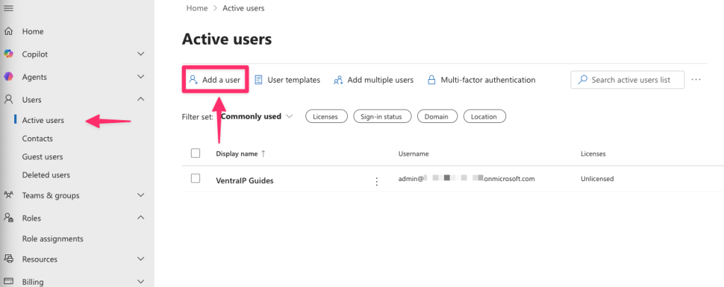 Add User 1