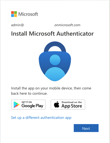 Microsoft authenticator app