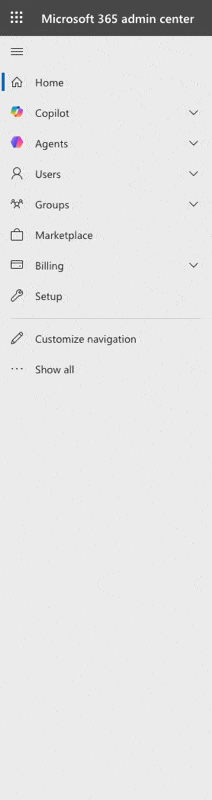 Domains menu